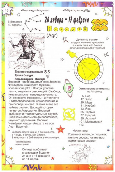 Астрология в схемах и таблицах