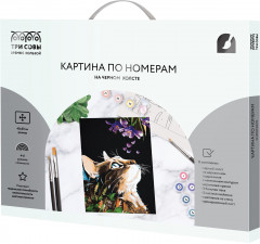 Картина по номерам на черном холсте «Сладкий запах» - Фото 1