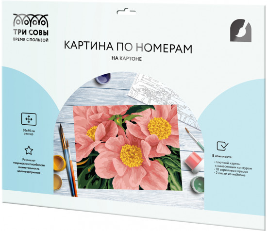 Картина по номерам «Розовый цвет»