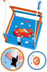 Качели детские деревянные с рисунком «Машинка» - Фото 1