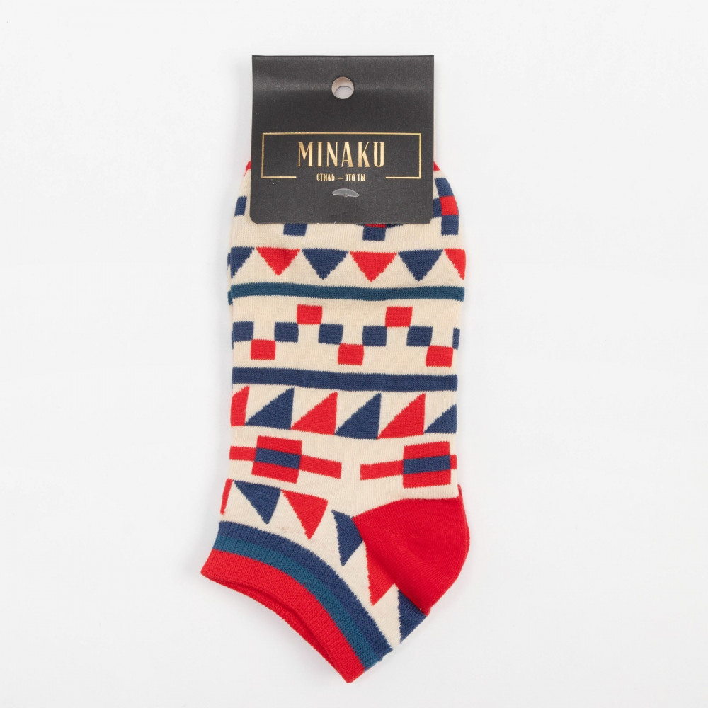 Носки женские «Геометрия» | Trend socks | MINAKU | Фото 3