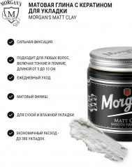 Глина для укладки с кератином «Matt Clay Smooth Firm Hold» - Фото 1