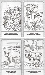 Раскраска «Наклей и раскрась. В стиле Minecraft» - Фото 3