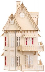 Сборная деревянная модель «Кукольный домик» - Фото 1