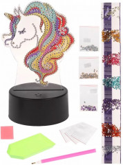 Мозаика-светильник алмазная «Единорог» - Фото 1