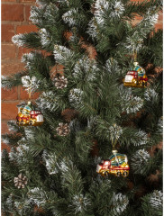 Набор новогодних игрушек «Машинка с игрушкой» - Фото 2