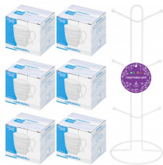 Набор кружек на металлической подставке «Айсберг волны» - Фото 7