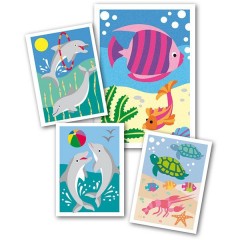 Песочные картинки Рыбки и дельфин - Фото 2