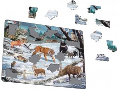 Пазл «Животные Сибири и Дальнего Востока» (66 элементов) - Фото 1