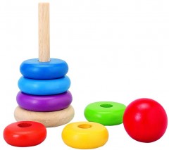 Деревянная пирамидка (15,5 см) - Фото 1