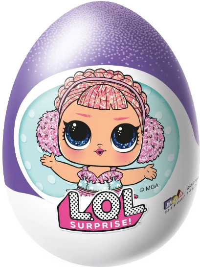 Яйцо шоколадное с сюрпризом «LOL»