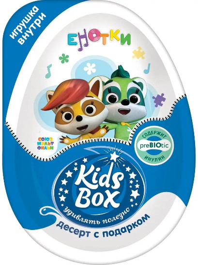 Яйцо шоколадное с подарком «Kids Box Енотки»