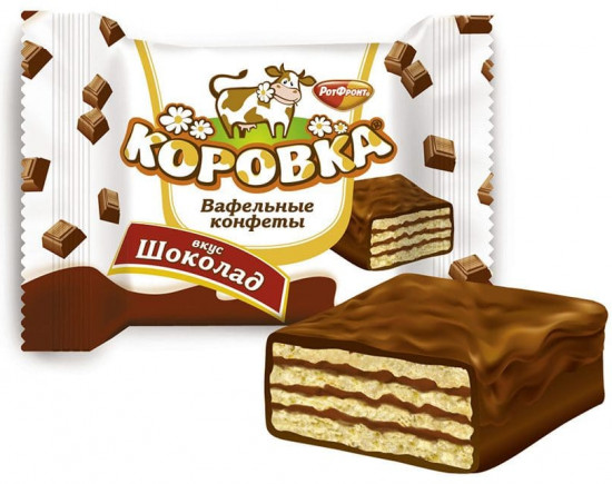 Конфеты вафельные с шоколадной начинкой