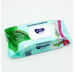 Салфетки влажные освежающие «Family» - Фото 2