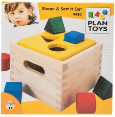 Деревянный куб-сортер геометрических фигур - Фото 2