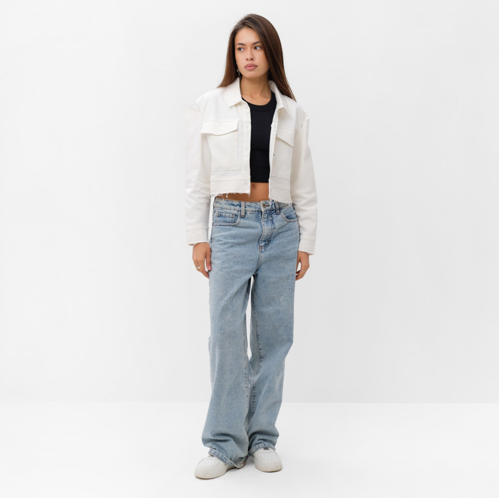 Рубашка женская укороченная | Denim | MIST | Фото 1