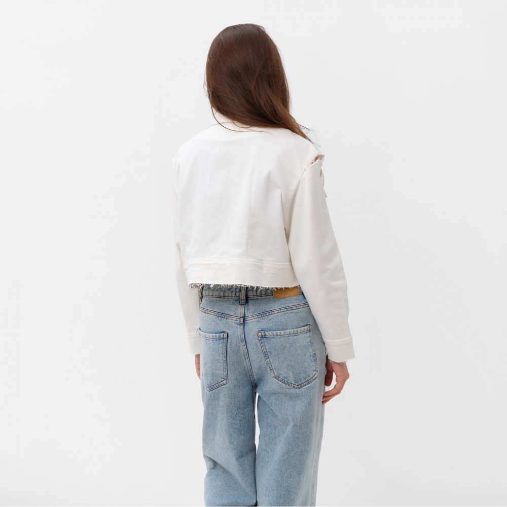 Рубашка женская укороченная | Denim | MIST | Фото 4