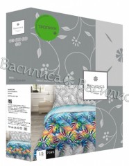 Комплект постельного белья «Экзотика» (арт. 7153/1, 1,5-спальный, бязь, 2 наволочки 70×70) - Фото 1