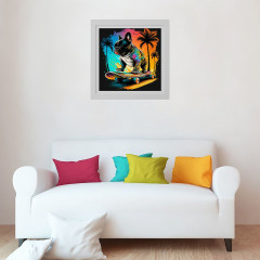 Картина по номерам «Мопс на скейтборде» - Фото 2