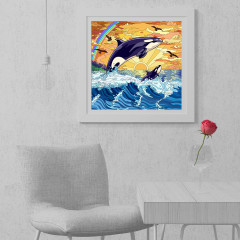 Картина по номерам «Косатки» - Фото 2