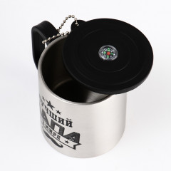 Термокружка с компасом «Лучший папа» - Фото 2