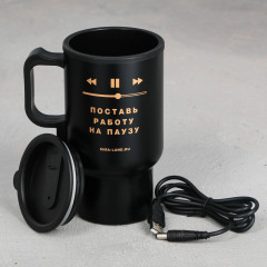 Термокружка с USB «Пауза» - Фото 1