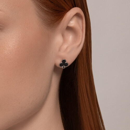 Серьги из серебра с эмалью