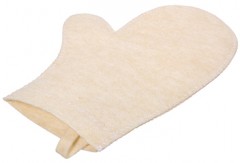 Рукавица для сауны, белый - Фото 1