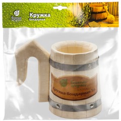 Кружка бондарная (1 л) - Фото 1