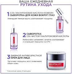 Сыворотка для кожи вокруг глаз «Ревиталифт Филлер» 2,5% гиалуроновая кислота + кофеин - Фото 11