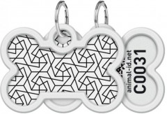 Адресник для собак и кошек с QR-паспортом «Геометрия» - Фото 1