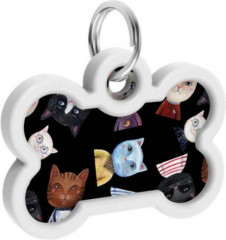 Адресник для собак и кошек с QR-паспортом «Коты» - Фото 2