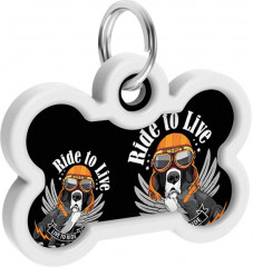 Адресник для собак и кошек с QR-паспортом «Ездить,чтобы жить» - Фото 3