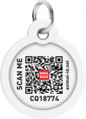 Адресник для собак и кошек с QR-паспортом «Водяные лилии» - Фото 2