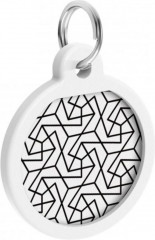 Адресник для собак и кошек с QR-паспортом «Геометрия» - Фото 1