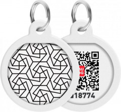 Адресник для собак и кошек с QR-паспортом «Геометрия» - Фото 2