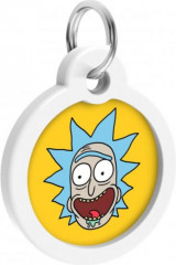 Адресник для собак и кошек с QR-паспортом «Рик и Морти 3» - Фото 1