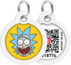 Адресник для собак и кошек с QR-паспортом «Рик и Морти 3» - Фото 2