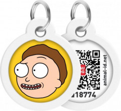 Адресник для собак и кошек с QR-паспортом «Рик и Морти 2» - Фото 1