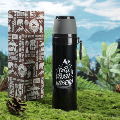 Термос с карабином «Горы» - Фото 2