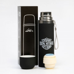 Термос «100% Мужик» - Фото 1