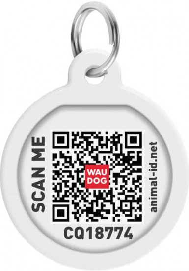 Адресник для собак и кошек с QR-паспортом «Французский бульдог»