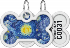 Адресник для собак и кошек с QR-паспортом «Водяные лилии» - Фото 2