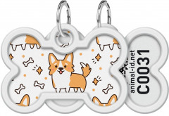 Адресник для собак и кошек с QR-паспортом «Корги» - Фото 2