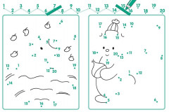 Учимся считать до 20. Соединяем точки, рисуем и раскрашиваем - Фото 1