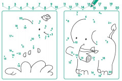 Учимся считать до 20. Соединяем точки, рисуем и раскрашиваем - Фото 3