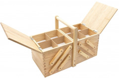 Шкатулка для рукоделия трехъярусная - Фото 1