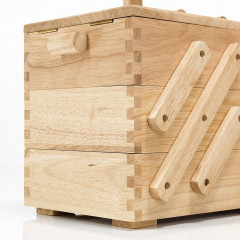 Шкатулка для рукоделия трехъярусная - Фото 5