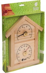 Термометр с гигрометром «Домик» (23,6х22х1,9 см) - Фото 1