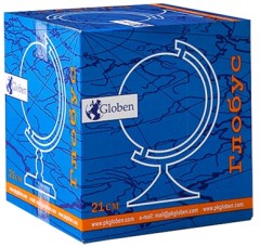 Глобус политический рельефный, диаметр 21 см - Фото 1